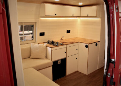 White and light all bespoke van